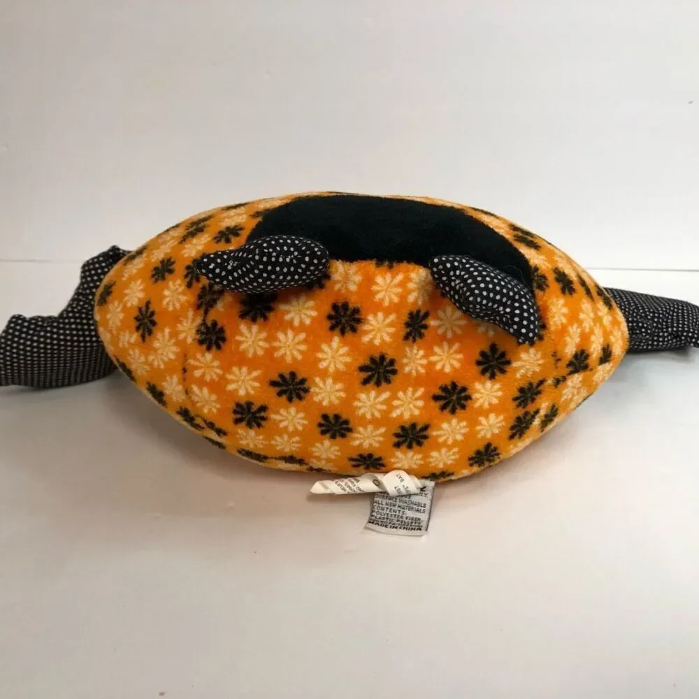 ganz bellapops bat plush stuffed animal hw10667‎ halloween black orange vampire